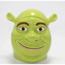 Nemere İthalat 3D Shrek Tasarımı Porselen Kupa Bardak (Büyük Boy) Nemere Ithalat
