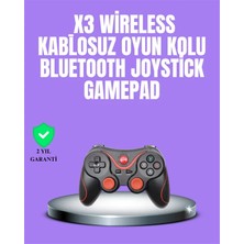 Nemere İthalat Android Uyumlu Gamepad X3 Game Stick Oyun Kolu Bluetooth Bağlantılı Nemere Ithalat