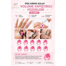 ERHCE Ipek Kirpik Kolay Volume Yüzüğü 10ADET Volum Yüzük