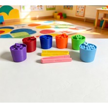 Major Hobi Renk Eşleştirme Oyunu Montessori Duyusal Gelişim Seti 6 Farklı Renk - 3D Baskı