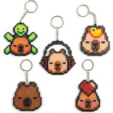 Kerul Capybara Pixel Boncuk Anahtarlık Seti