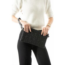 Byhakan Liva-01 Yıldız Dikişli Kadın El Çantası Clutch Çanta Omuz Çantası Çapraz Çanta Pörtföy Çanta