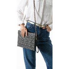 Byhakan Gl-03 Yıldız Dikişli Kadın El Çantası Clutch Çanta Omuz Çantası Çapraz Çanta Pörtföy Çanta