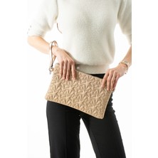 Byhakan Liva-01 Yıldız Dikişli Kadın El Çantası Clutch Çanta Omuz Çantası Çapraz Çanta Pörtföy Çanta