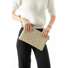 Byhakan Liva-01 Yıldız Dikişli Kadın El Çantası Clutch Çanta Omuz Çantası Çapraz Çanta Pörtföy Çanta