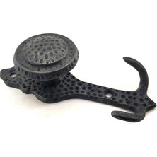 SHC4200 Antika Tarz Dekoratif Pirinç Portmanto Askı - 115X51 Mm, Oksit