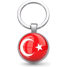 Tamgacrafts Türkiye Turkey Bayrağı Metal Anahtarlık Hediyelik