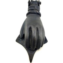 LTG Nova Antika Tarz Dekoratif Pirinç El Kapı Tokmağı, Taktak - 167X75 Mm, Oksit