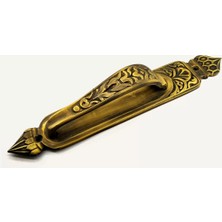 LTG Nova Antika Tarz Dekoratif Pirinç Kubbeli Çekme Kapı Kolu - 396X68 Mm, Antik