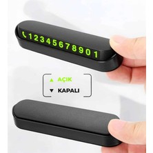 Epilons Araç İçi Numaratör Numaralık Torpido Üstü Açılır Kapanır Telefon Numarası Bırakma