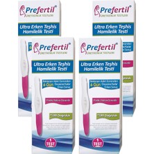 Prefertil Ultra Erken Teşhis Hamilelik Testi - 4 Kutu %99 Doğruluk ile Hızlı ve Güvenilir Sonuç