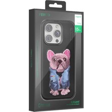 LTG Nova Venco Iphone 16 Cute Desenli Kapak - Siyah