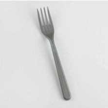LTG Nova Gri Renk Lüks Plastik Çatal 25 Adet