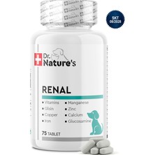 Dr. Nature's Köpek Renal Destek Tablet 75 Tablet – Böbrek Sağlığı Destekleyici Günlük Kullanım