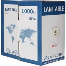 Nacario 24 Awg 0.57 mm Saf Bakır 305 Metre Cat6 Kablo