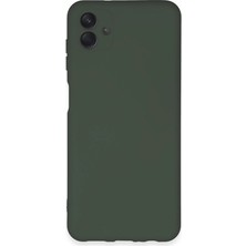 LTG Nova Galaxy A04E Kılıf Nano Içi Kadife - Koyu Yeşil