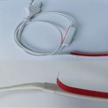 Neon LED 220volt (GÜNIŞIĞI 2 METRE NEONLED)Tak Çalıştır Fişli ve Anahtarlı ((VİDEOYU İZLEYİNİZ))MUTFAK DOLABINA ÇOK ŞIK VE KULLANIŞLIDIR