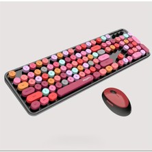 SHC4200 Mofii ZR513/K-S Sweet Kirmizi/siyah Klavye Mouse Set