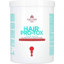 Kallos Cosmetics Hair Pro-Tox 1000 ml Durulanan Saç Bakım Maskesi Tüm Saç Tipleri İçin Güçlendirici Formül
