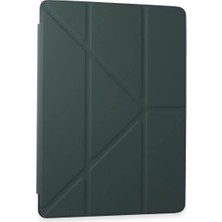Nacario Galaxy T870 Tab S7 11 Kılıf Kalemlikli Mars Tablet Kılıfı - Koyu Yeşil