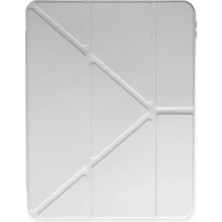 LTG Nova Ipad 11 (2024) Kılıf Kalemlikli Mars Tablet Kılıfı - Gri