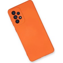 LTG Nova Galaxy A73 5g Kılıf Nano Içi Kadife Silikon - Turuncu