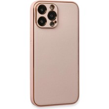 LTG Nova Iphone 13 Kılıf Coco Deri Silikon Kapak - Pembe