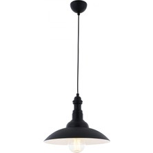 Avonni AV-4100-M5-BSY Siyah Boya Modern Avize E27 Metal H: 90 cm, Ø: 35 cm