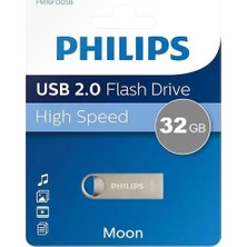 Nacario FM32FD160B/00 32GB Moon Klasik Gümüş USB 2.0 Metal Flash Bellek