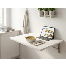 BMD Duvara Monte Mutfak Masası 60x90 cm | Katlanır Yemek Masası | Yer Kaplamayan Modern Tasarım