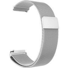 Senka Huawei Watch Gt2 Sport Metal 46 mm Gümüş 22M Pim Genişliği Yüksek Kalite Kordon Kayış