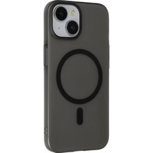 LTG Nova Iphone 15 Tuna Pc Slim Magsafe Kapak - Siyah