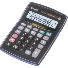 Casio WM-220MS-BU 12 Hane Mavi Suya-Toza Dayanıklı Masa Üstü Hesap Makinesi