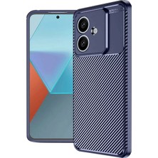 LTG Nova A3 Kılıf Auto Focus Karbon Kapak - Lacivert