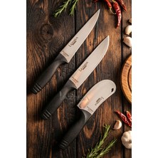 Lazbisa Eco Serisi Mutfak Bıçak Seti Et Ekmek Sebze Pizza Salata Pide Şef Bıçağı 3 Parça Set ( MFT-4536)