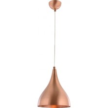 Avonni AV-4100-M1-CPR-20 Bakır Kaplama Modern Avize E27 Metal H: 85 cm, Ø: 22 cm