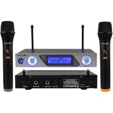 Nacario Magicvoice MV-1312EE Uhf 2 El Kablosuz Telsiz Mikrofon