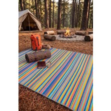 Konfor Halı Savana 8802 Plaj Kamp Piknik Bahçe Halısı Balkon Teras Hasır Mat Savan Halı 120 x 180 cm