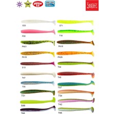 Lucky John S-Shad Tail 3.8'' (9.65 Cm) 5p Silikon Yem