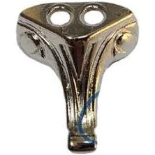 Vice Avm Moda Ahşap Sandık Ayağı, Kutu Ayak 1,5 cm - Nikel, 100 Adet
