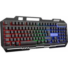 Epilons Işıklı  Q Klavye Mouse Seti Siyah   Klavye