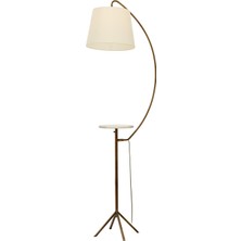 Avonni LM-9126-1E Eskitme Kaplama Lambader E27 Metal Kumaş H: 180 cm, Ø: 60 cm