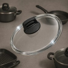 Arcak2 Karaca Kulp ve 18 cm Tencere Sahan Tava Cam Kapağı (Dikkat Sadece Cam ve Kulptur.)