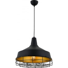Avonni AV-4106-M2-BSY Siyah Boya Modern Avize E27 Metal H: 85 cm, Ø: 40 cm