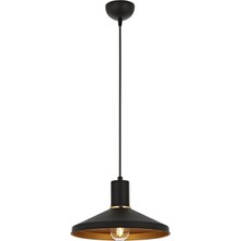 Avonni AV-4106-M24-BSY Siyah Boya Modern Avize E27 Metal H: 80 cm, Ø: 30 cm