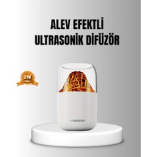 Epilons Alev Efektli Ultrasonik Uçucu Yağ Difüzörü 280ml Su Tanklı Ve Sessiz Çalışma Özellikli