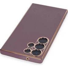 LTG Nova Galaxy S23 Kılıf Volet Silikon - Mor