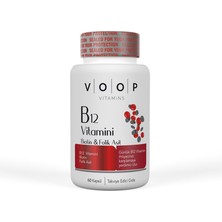 Voop Vitamin B12 Biotin ve Folik Asit 60 Kapsül 2 Adet