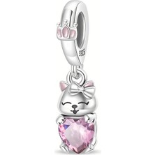 Fubena Pembe Kalpli Kedi Sallantılı Charm