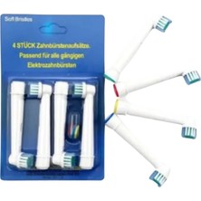 xirshop Yumuşak Kıllı Elektrikli Diş Fırçası Yedek Başlık Seti 4’lü